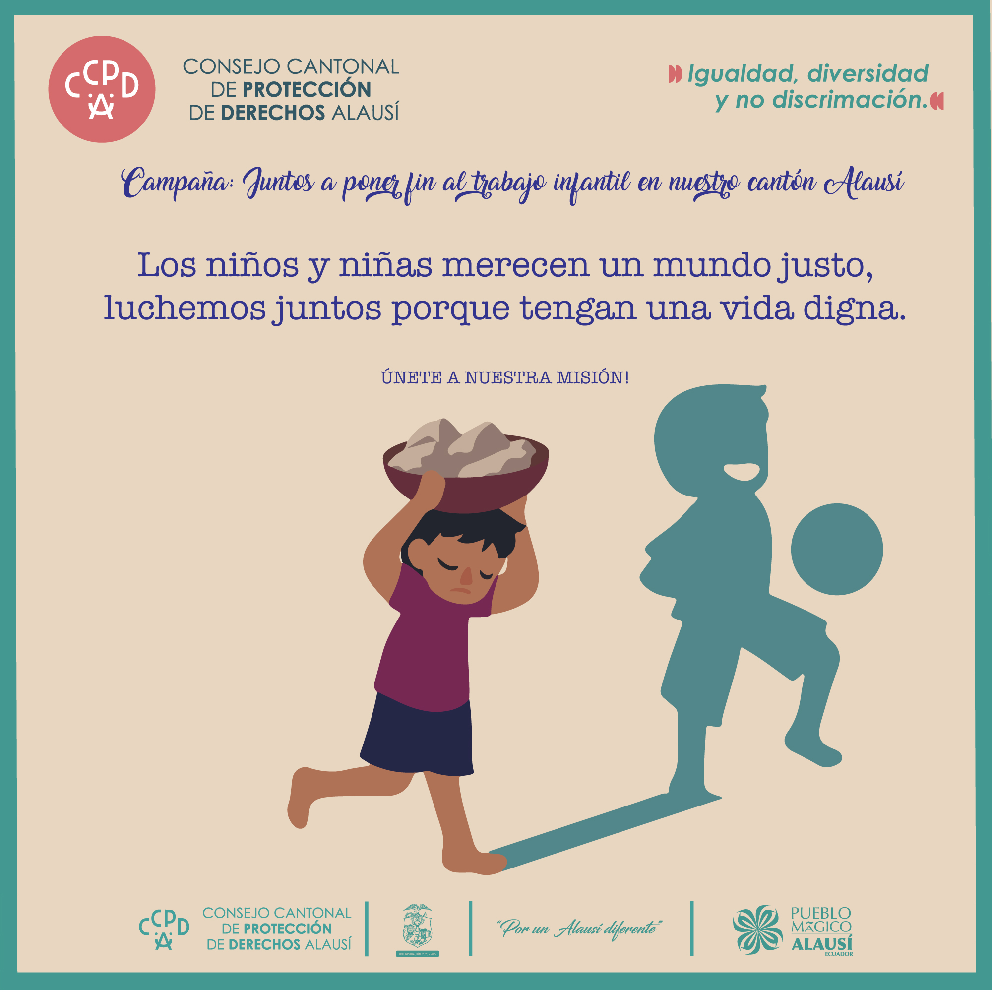 CAMPAÑA: JUNTOS A PONER FIN AL TRABAJO INFANTIL