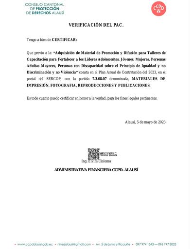 VERIFICACIÓN DE PAC Materiales signed