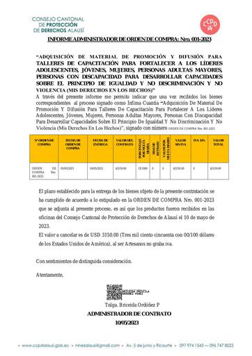 INFORME CONTRATO